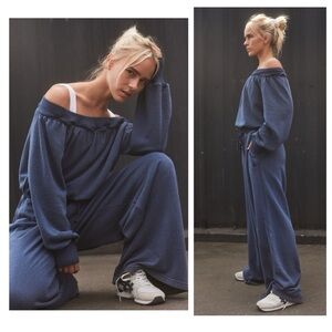 Free People Movement One To Beat Onesie in Navy